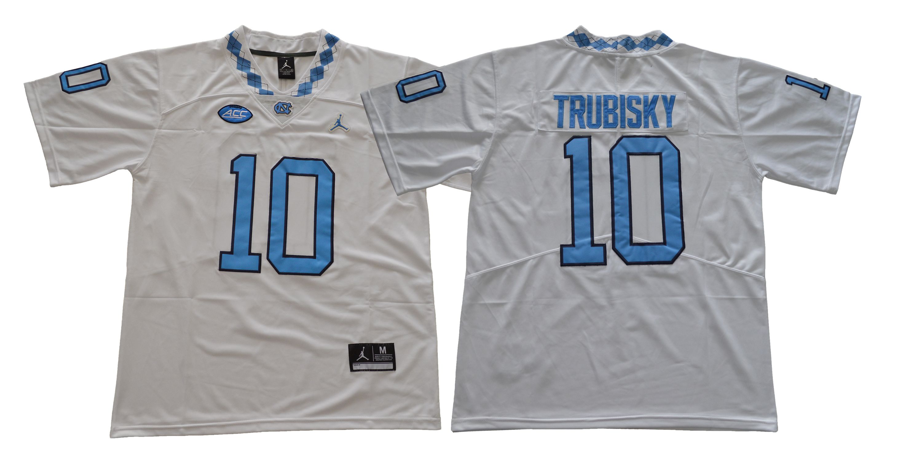 Men North Carolina Tar Heels #10 Trubisky White NCAA Jerseys